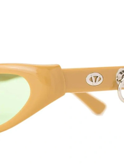 Shop Gentle Monster Peggy Mt1 Sunglasses In Yellow