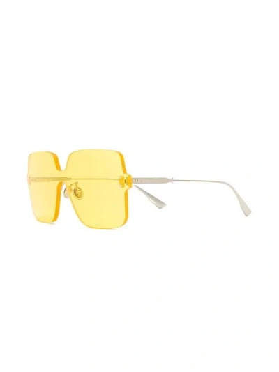 Shop Dior Colorquake1 Sunglasses In Yellow