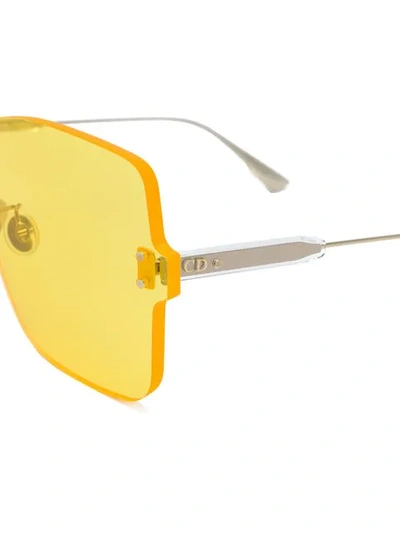 Shop Dior Colorquake1 Sunglasses In Yellow