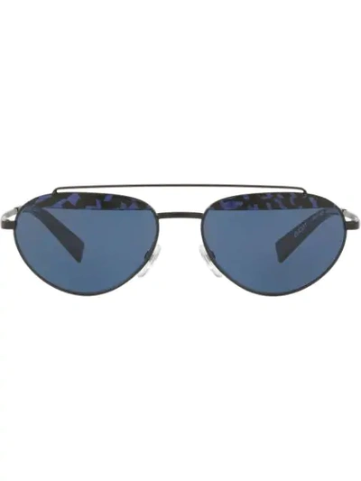 Shop Alain Mikli Round Frame Sunglasses In Black