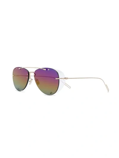 Shop Dior Chroma1 Sunglasses In Metallic