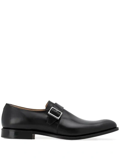 Shop Church's Single Strap Monk Shoes In Black