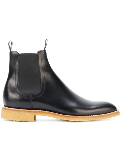 Shop Givenchy Logo Tab Chelsea Boots - Black