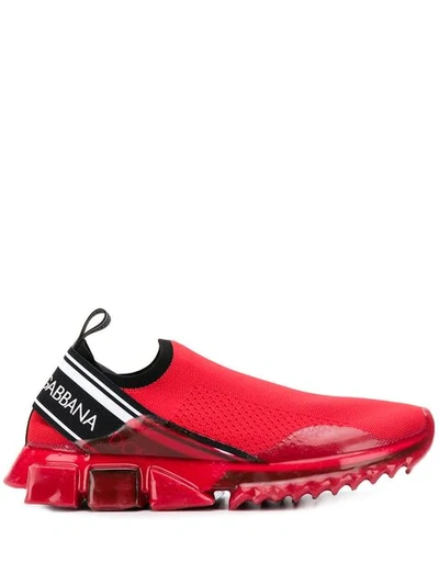 Shop Dolce & Gabbana Sorrento Melt Sneakers In Red