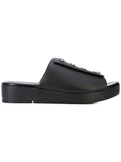 Shop Rick Owens Studded Sandals In Black
