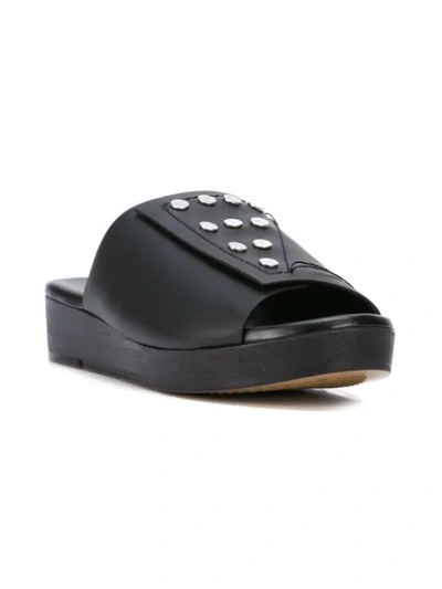 RICK OWENS STUDDED SANDALS - 黑色