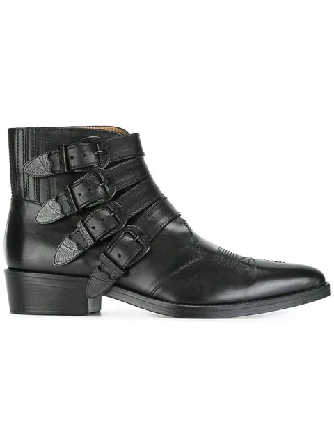 multi buckle boots
