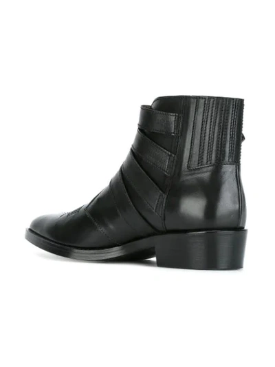 Shop Toga Virilis Multi Buckle Boots In Black