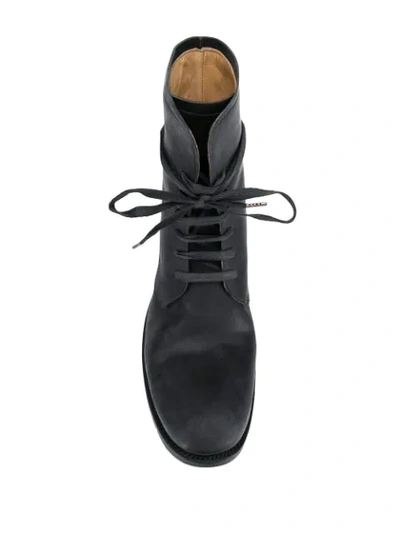 Shop A Diciannoveventitre A12 Cordovan Boots In Black