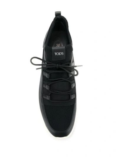 Shop Tod's No_code_01 Sneakers In Black
