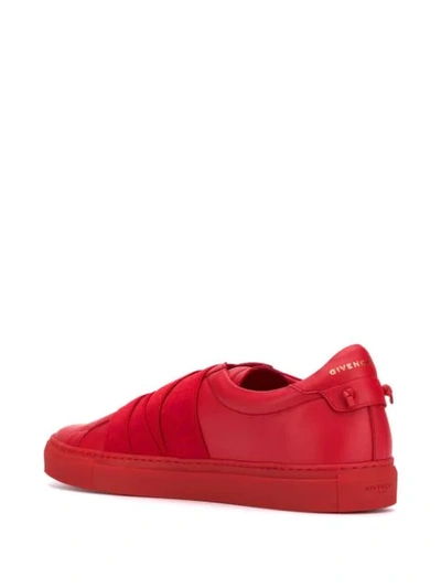 Shop Givenchy 4g Webbing Sneakers In Red