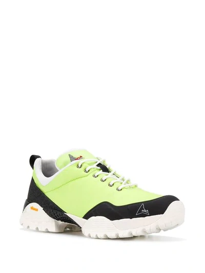 Roa Oblique Hiking Sneakers In Green | ModeSens