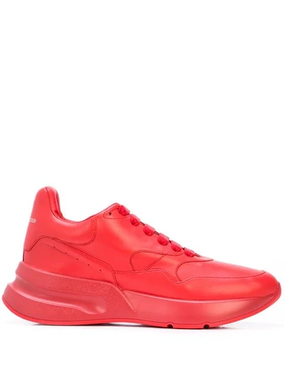 Shop Alexander Mcqueen Oversized Runner Sneakers In Red