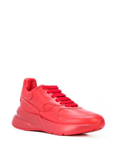 Shop Alexander Mcqueen Oversized Runner Sneakers In Red