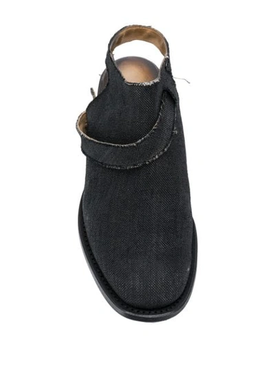 Shop Yohji Yamamoto Open Back Boots In Black
