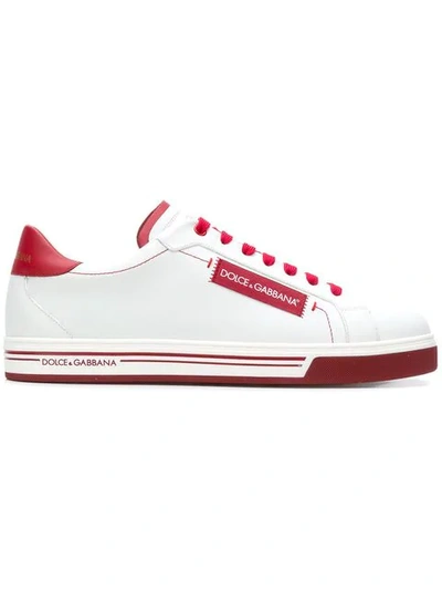 Shop Dolce & Gabbana Roma Sneakers In White