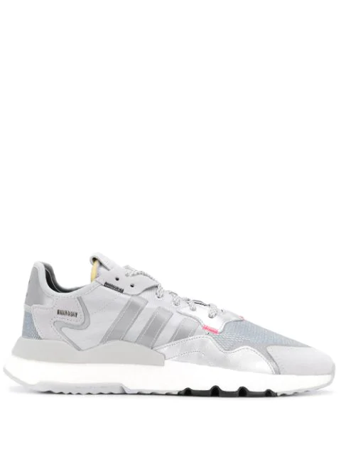 Adidas Originals Adidas Mens Nite Jogger Sneaker In Silvmt Lgsogr