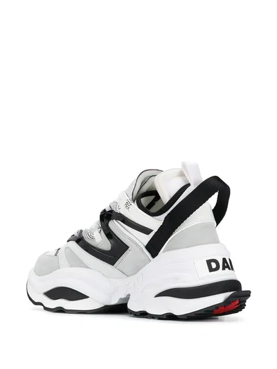 Shop Dsquared2 Backyard Punk The Giant Sneakers In White