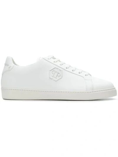 Shop Philipp Plein Regular Low-top Sneakers In White