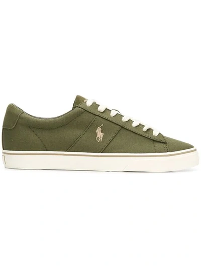 Shop Polo Ralph Lauren Lace-up Sneakers In Green