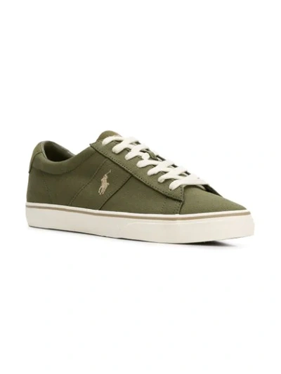 Shop Polo Ralph Lauren Lace-up Sneakers In Green