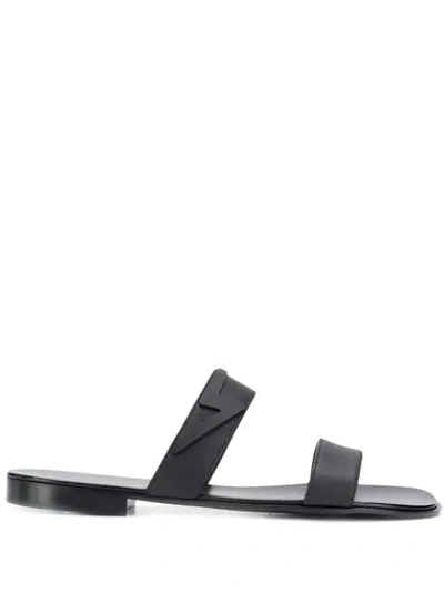 GIUSEPPE ZANOTTI ZAK FLASH SANDALS - 黑色