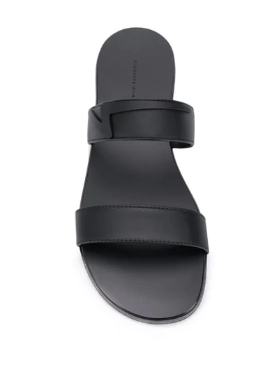 Shop Giuseppe Zanotti Zak Flash Sandals In Black