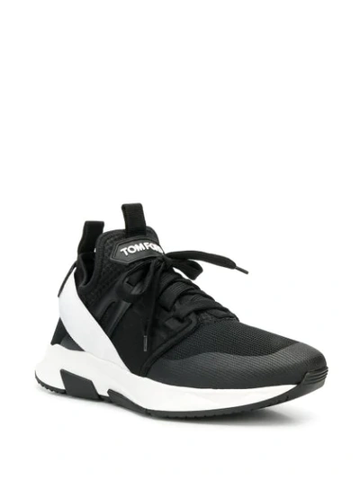 Shop Tom Ford Wales Sneakers In Black