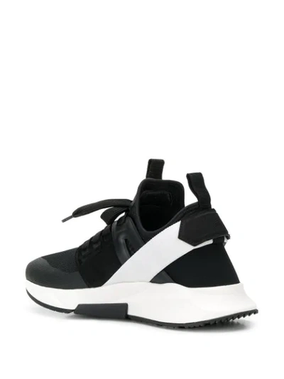 Shop Tom Ford Wales Sneakers In Black