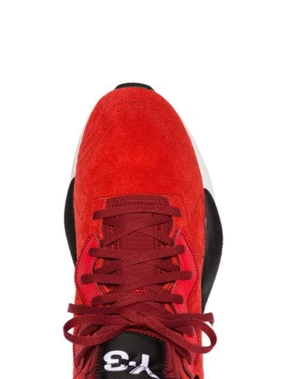 Shop Y-3 Kaiwa Sneakers In Red