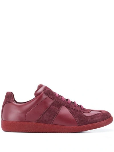 Shop Maison Margiela Replica Sneakers In Red