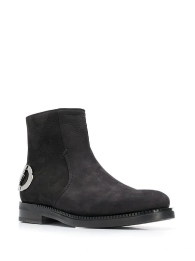 Shop Ferragamo Bankley Boots In Black