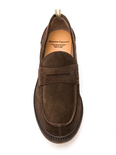 Shop Officine Creative Durham Loafers In Brown