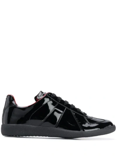 Shop Maison Margiela Replica Low-top Sneakers In Black