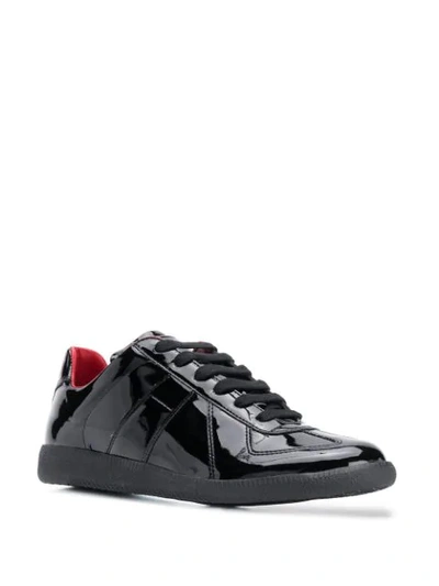 Shop Maison Margiela Replica Low-top Sneakers In Black