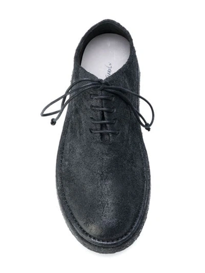 Shop Marsèll Chunky Sole Distressed Oxfords In Black