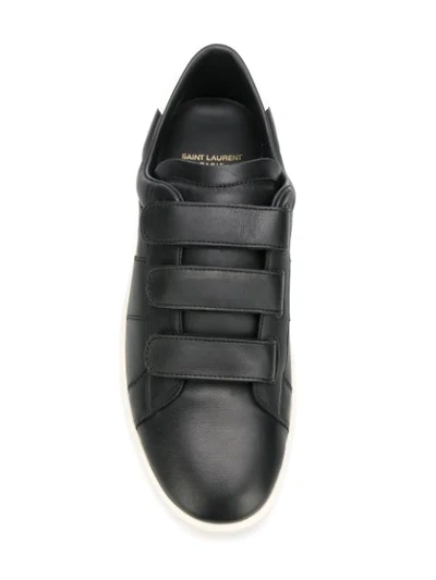Shop Saint Laurent Court Classic Low Top Sneakers In Black