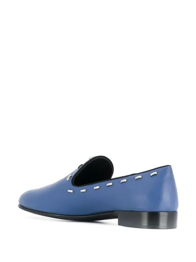 Shop Giuseppe Zanotti Gordon Flash Loafers - Blue