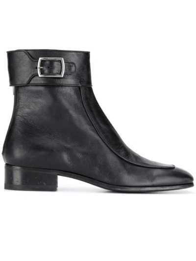 Shop Saint Laurent Miles Boots In Black