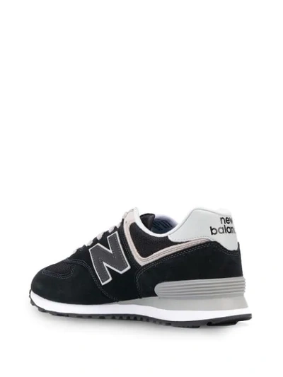 New Balance Panel-detail Logo Patch Sneakers In Black
