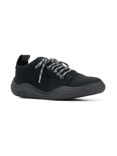 Shop Lanvin Casual Low Top Trainers In Black