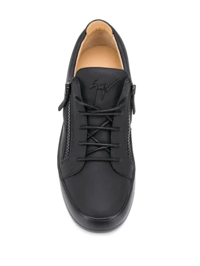 Shop Giuseppe Zanotti Frankie Sneakers In Black