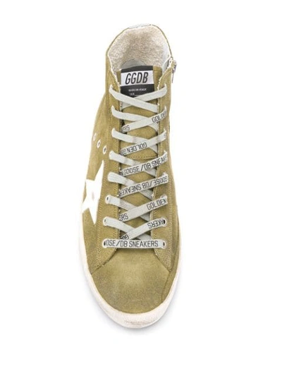 Shop Golden Goose Hi-top Sneakers In Green