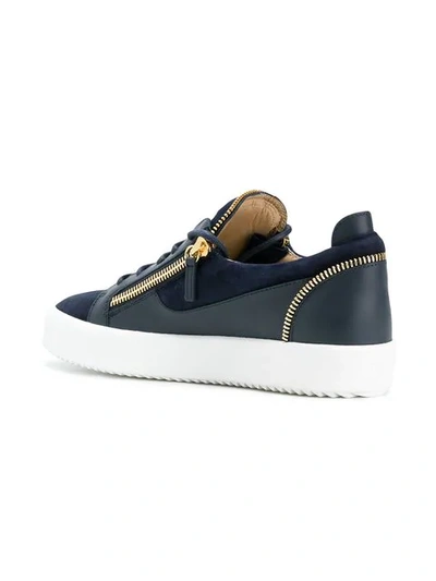 Shop Giuseppe Zanotti Frankie Sneakers In Blue