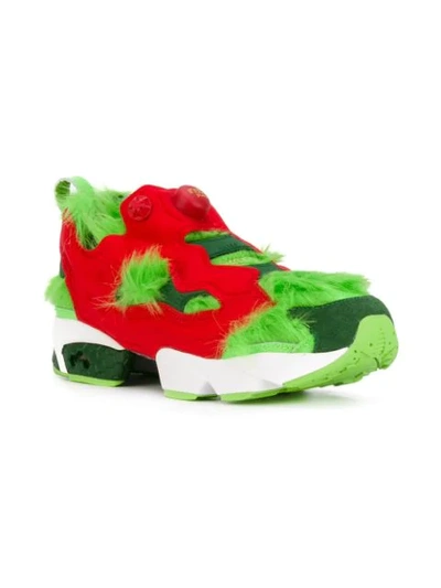 Shop Reebok Instapump Fury Cv "grinch" Sneakers In Red