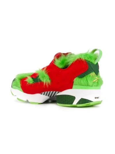 Shop Reebok Instapump Fury Cv "grinch" Sneakers In Red