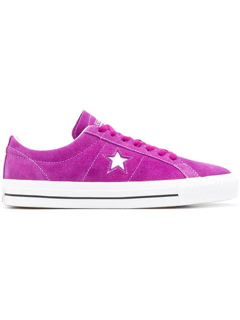 purple converse trainers