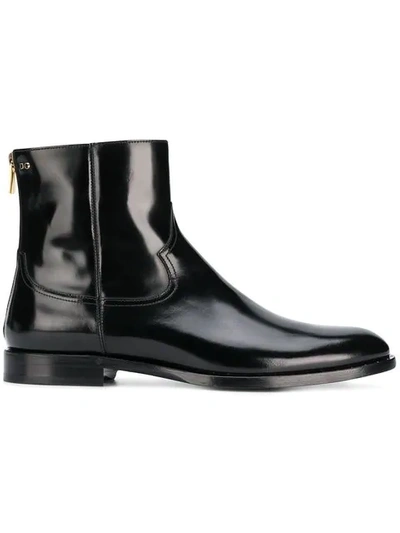 Shop Dolce & Gabbana Chelsea Ankle Boots In Black