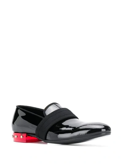 Shop Alexander Mcqueen Studded Heel Loafers In Black