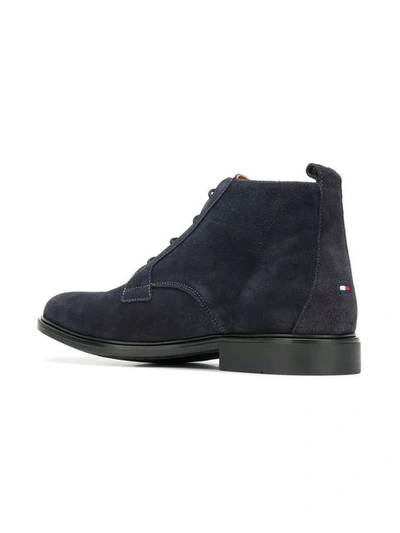 Shop Tommy Hilfiger Ankle Length Boots In Blue